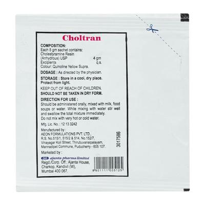 Choltran Sachet 5gm - High Cholesterol-Dys
