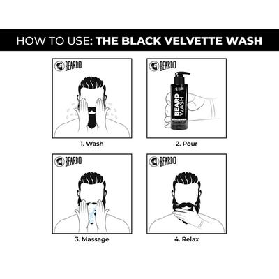 Beardo Beard Wash Gel - The Black Velvette 100 ml - Beard Wash