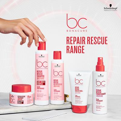Schwarzkopf Professional Bonacure Repair Rescue Conditioner with Arginine,with Vegan Keratin 200 ml - Conditioners