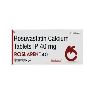 Roslaren 40mg Tablet 10'S - High Cholesterol-Dys