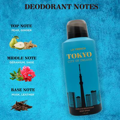 La French Tokyo City of Dreams Deodorant for Men and Women 150 ml - Deodorants/Roll-Ons