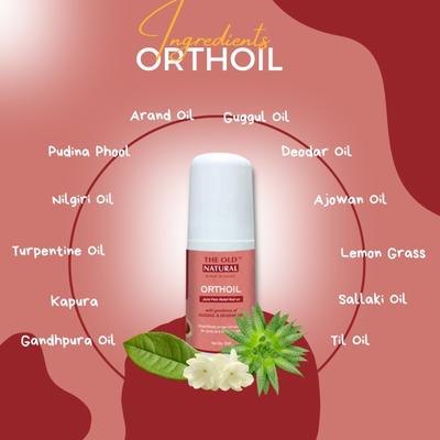 The Old Natural Orthoil Joint Pain Relief Roll On 50 ml - Pain Relief (Ayush)