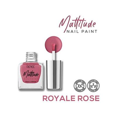 RENEE Mattitude Nail Paint - Royale Rose 10 ml - Nail Polish