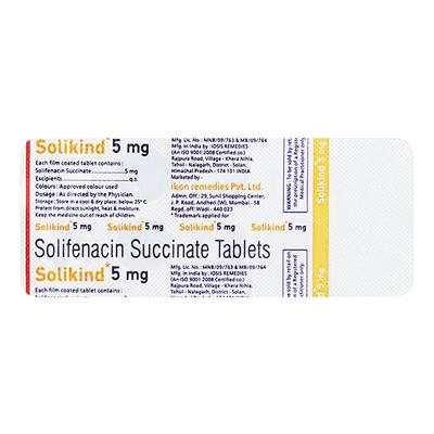 SOLIKIND 5 Tablet 10's - Bladder And Prostate Disorders-Dru