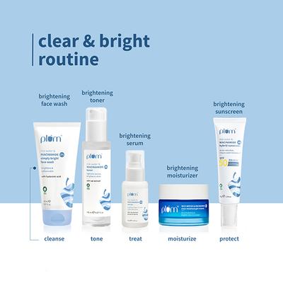 Plum 2% Niacinamide Face Wash With Rice Water For Bright, Soft Skin Gentle,Non-drying formula 150 ml - Face Wash & Cleansers