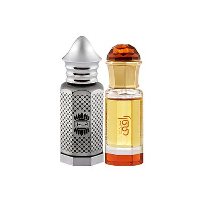 Ajmal Asher Concentrated Perfume Oil Oriental Attar And Mukhallat Raaqi Concentrated Perfume Oil Floral Fruity Attar 22 ml - Deodorants/Roll-Ons