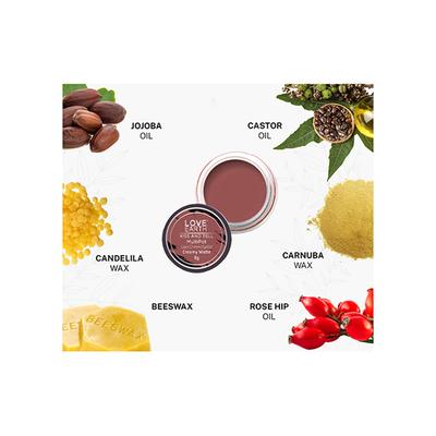 Love Earth Lip & Cheek Tint Multipot-Kiss And Tell with Richness Of Essential Oils And Vitamin E 8 gm - Blushes