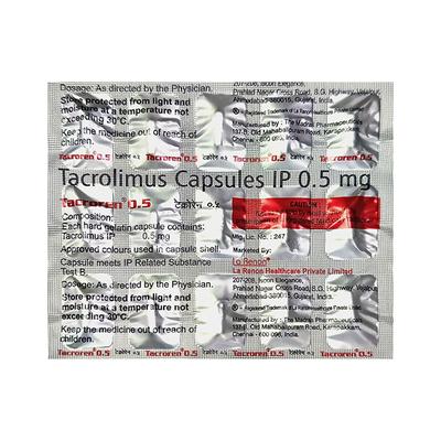 TACROREN 0.5 Capsule 15's - General-P