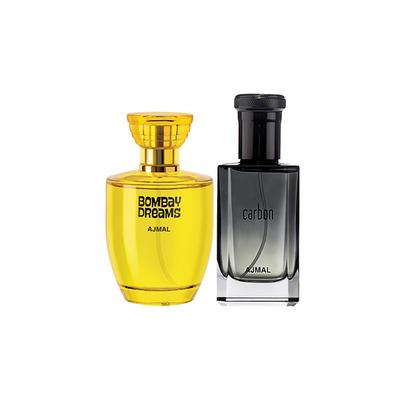 Ajmal Bombay Dreams EDP Floral Fruity Perfume And Carbon EDP Citrus Spicy Perfume 200 ml - Perfumes (Edt/Edp)
