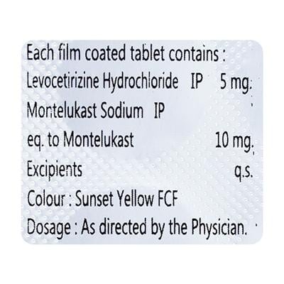 LOCET M Tablet 10's - Allergies-Ant