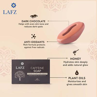 Lafz Caffeine Soap 100 gm - Soaps