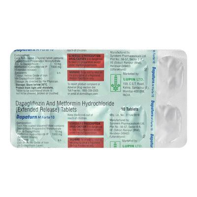 DAPATURN M FORTE 10 Tablet 10's - Diabetes-Ant