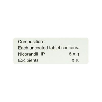 NICORACE 5 Tablet 20's - Angina