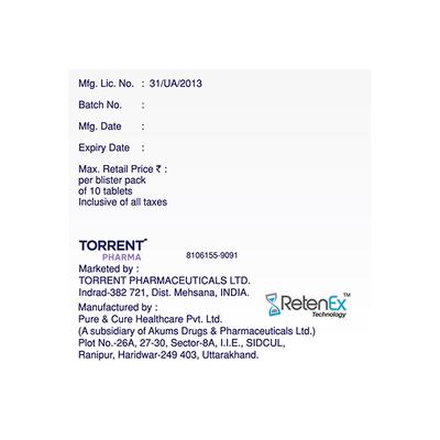GABATOR GRS 600 Tablet 10's - Epilepsy/Convulsion-Ant