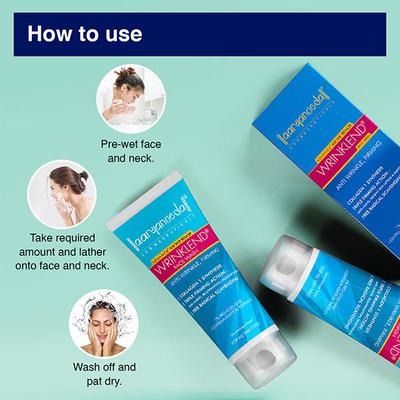 Aryanveda Wrinklend Advance Age Spot Reducer - Anti Wrinkle Face Wash 60 ml - Face Wash & Cleansers