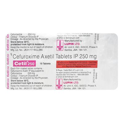Cetil 250mg Tablet 10'S - Bacterial Infections-Cep