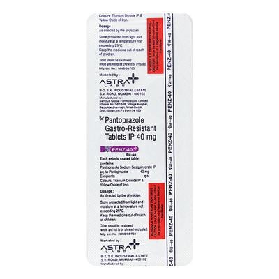 PENZ 40 Tablet 10's - Ulcer/Reflux/Flatulence-Aaa