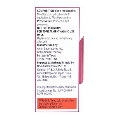 VIGAMOX Ophthalmic Solution 5ml - Eye Infections-Eaa