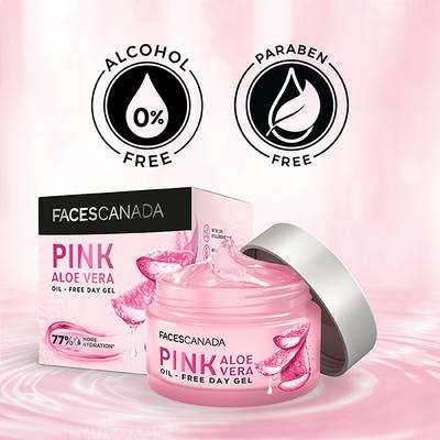 FACESCANADA Pink Aloe Vera Oil-Free Day Gel 15 gm - Face Gels