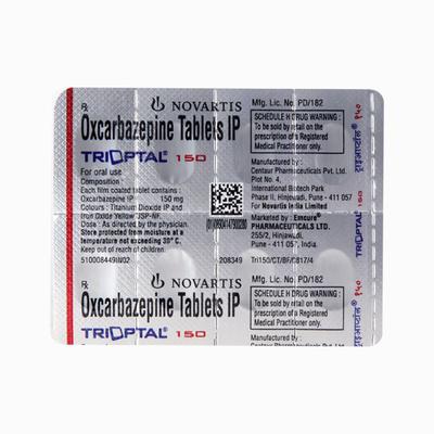 Trioptal 150mg Tablet 10'S - Epilepsy/Convulsion-Ant