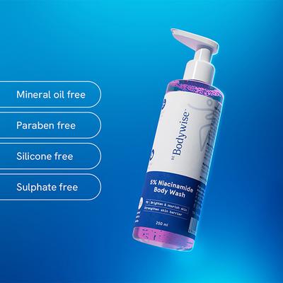 Be Bodywise 5% Niacinamide Body Wash For Glowing & Hydrated Skin 250 ml - Shower Gels & Body Wash