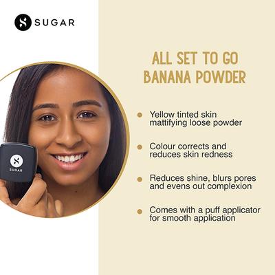 SUGAR Cosmetics Powder Play Banana Compact 6 gm - Compact Powder