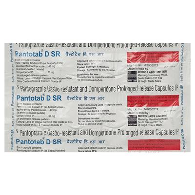 Pantotab DSR Capsule 10'S - Ulcer/Reflux/Flatulence-Aaa