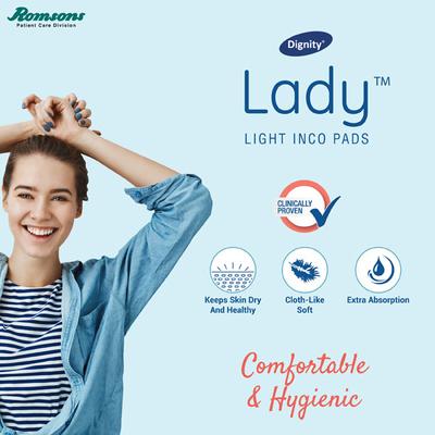 Dignity Lady Light Inco Pads 10's - Adult Diapers & Pads