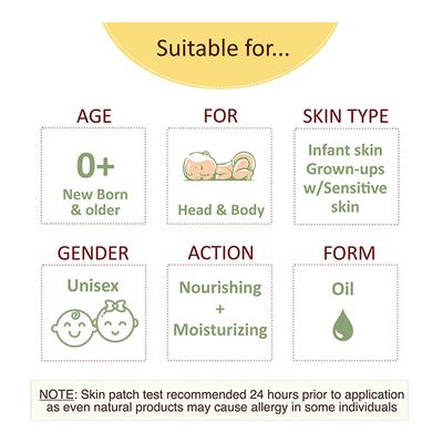 Prakrta Tender Skin Baby Pre/After Bath Oil 100 ml - Creams, Lotions & Oils