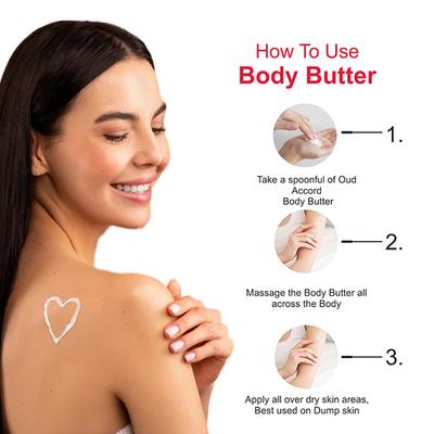 The Love Co. Balancing Body Butter Cream - Oudh Accord 200 gm - Body Butter