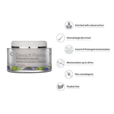 Dewsoft Premia Cream 50gm - Dry Skin-Emo