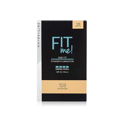 Maybelline New York Fit Me Two Way Cake (Powder Foundation), 128 Warm Nude 9 gm - Compact Powder