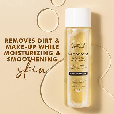 Conscious Chemist Ultra Light Oil To Foam Face Cleanser, Gently Removes Waterproof Makeup & Impurities 100ml - Face Wash & Cleansers