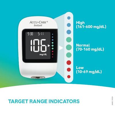 Accu-Chek Instant Glucometer with Free 10 Test Strips - Blood Glucose Monitors/Strips