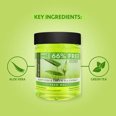 Berina Go Glow By Berina Aloevera & Tea Tree Extract Face Gel 500 ml - Face Gels