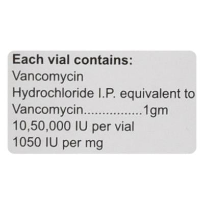 Vancogram 1gm Injection 1's - Bacterial Infections-OAB