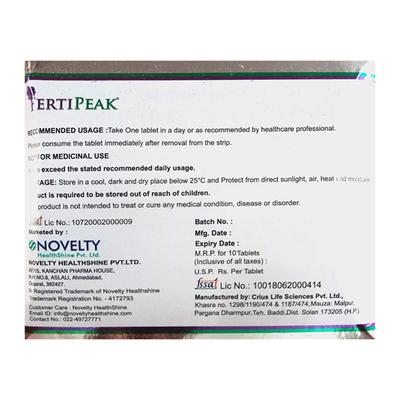 FERTIPEAK Tablet 10's - Supplements-Vam
