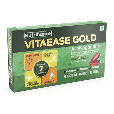 Jubilant Nutrihance Vitaease Gold Ashwagandha Tablets 10's - Sexual Care