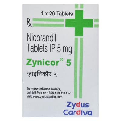 Zynicor 5mg Tablet 20'S - Angina
