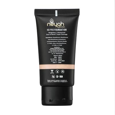 Neyah HD Pro Foundation NATURAL 30 ml - Face Brush