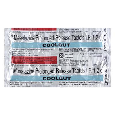 Coolgut 1.2G Tablet 10'S - Ulcerative Colitis/Bowel Inflammatory Disease-GIT