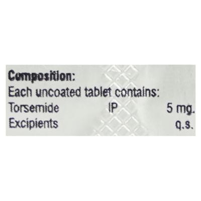 TORSIVAC 5 Tablet 10's - Hypertension-Diu