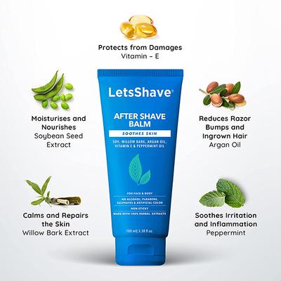 LetsShave After Shave Balm 100 ml - Aftershave Lotion