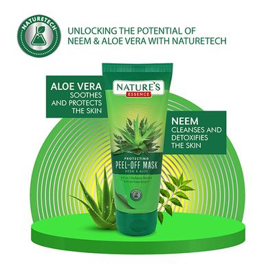 Nature's Essence Protecting Neem & Aloe Peel-off Mask 65 ml - Masks & Peels