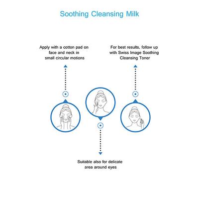 Swiss Image Soothing Cleansing Milk 200 ml - Shower Gels & Body Wash