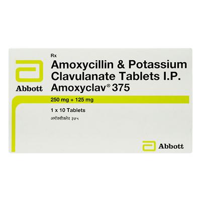Amoxyclav 375mg Tablet 10'S - Bacterial Infections-Pen