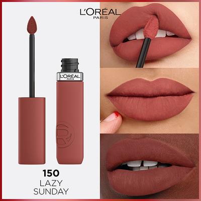 Loreal Paris Infallible Matte Resistance Liquid Lipstick, Lazy Sunday 150 5 ml - Liquid Lipsticks