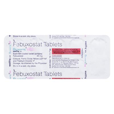Buxoric 40mg Tablet 10'S - Gout