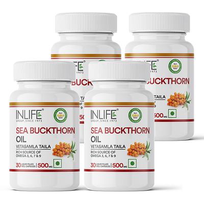 Inlife Sea Buckthorn Oil 500 mg Veg Capsule 30's - Vital Health