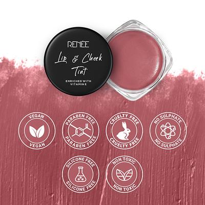 RENEE Lip & Cheek Tint - Bare Pink 8 gm - Lip Stains & Tints